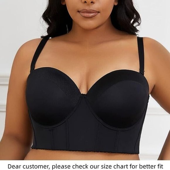SEA BBOT Women Longline Strapless Bra Full Coverage. Trap Not Included 36C - Picture 2 of 6